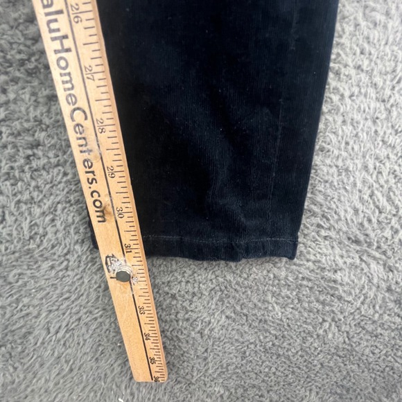 AG Adriano Goldschmied The Ballad Slim Boot Corduroy Pants Women 32R Black - Picture 11 of 13